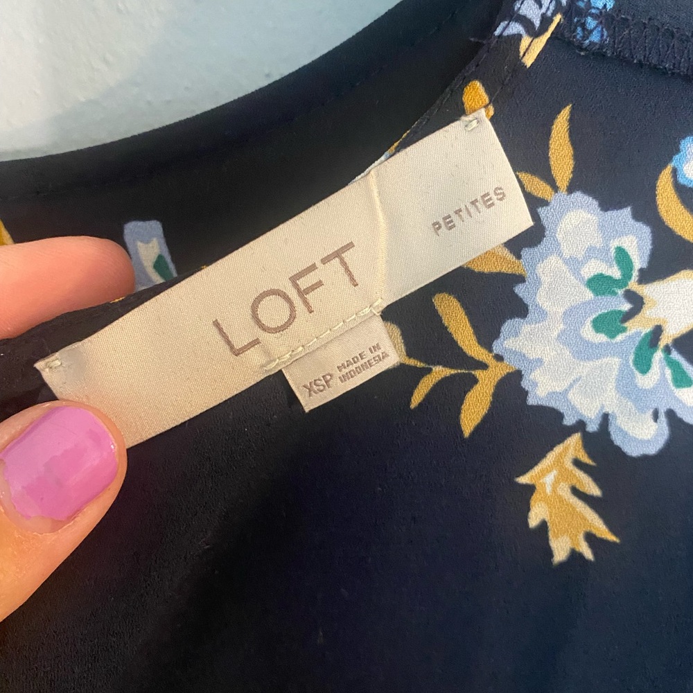 Blouse, floral, XS - Loft
